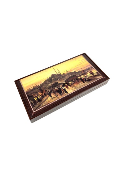 Yenigün Artwork Tavla - Galata Köprüsü Xxl