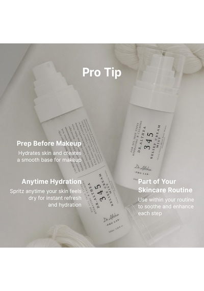 Dr. Althea 345 Relief Cream Mist Pirinç Kepeği Suyu Hyaluronik Asit Centella Pantenol İçeren Nemlendirici Ve Yatıştırıcı Çift Fazlı Yüz Misti 60 Ml