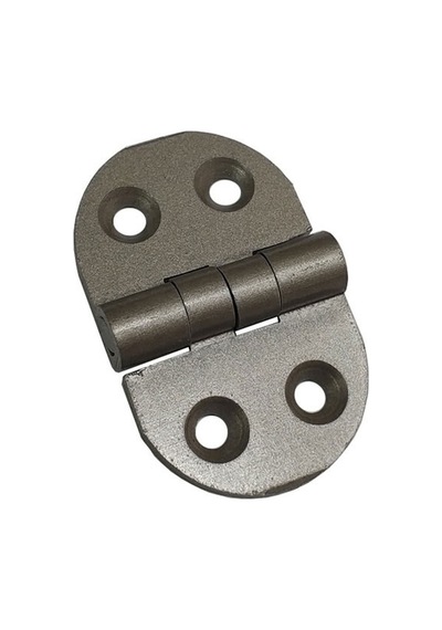 20 Adet Alüminyum Oval Menteşe 25x39 Mm - Yönsüz, Şık, Hafif Ve Dayanıklı Dolap, Pano, Kapak Menteşesi
