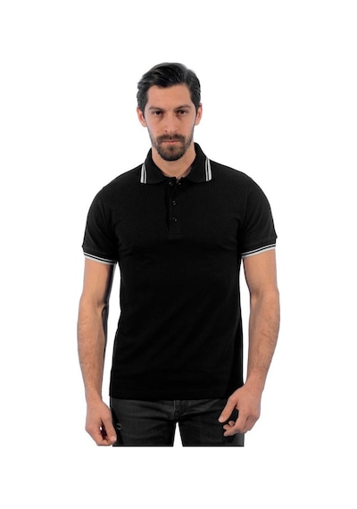Şensel, Polo Yaka Tişört, Siyah-Beyaz -136E3750- Tshirt, T-Shirt