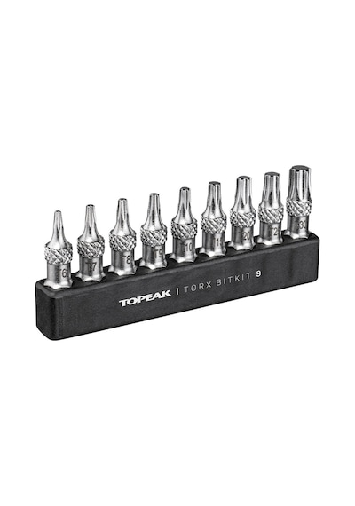 Topeak Torx Bitkit 9 Torx Uç Seti Cırcır Anahtarlar İçin + 30mm Uzunluk + 9 Farklı Uç Tt2590