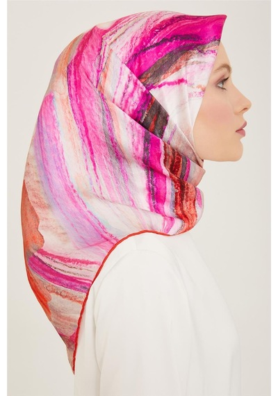 Armine Twill İpek Eşarp 24ya9102 52 - Desenli