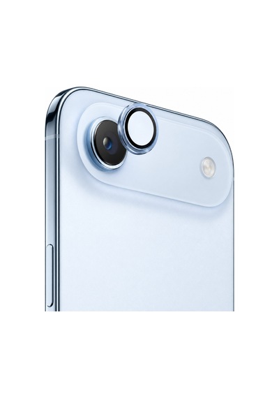 Safir Lens İphone 17 Air Uyumlu Kolay Kurulum Aparatlı Alüminyum Çerçeveli 9h Kamera Lens Koruyucu Mavi