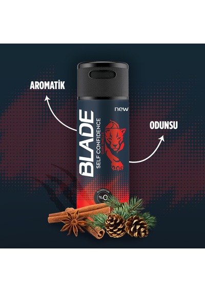 Blade Green Dream + Self Confidince Erkek Sprey Deodorant 2 x 150 ML + Duru Moods Deniz Mineralleri Duş Jeli 450 ML