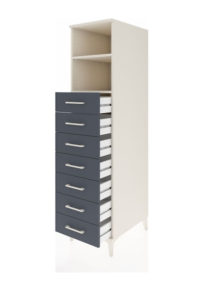 Kronos Dolap 2 Raflı 7 Çekmeceli 44x59x182 Aytaşı-antrasit Aytaşı Kronos Dolap 2 Raflı 7 Çekmeceli 44x59x182 Aytaşı-antrasit Aytaşı