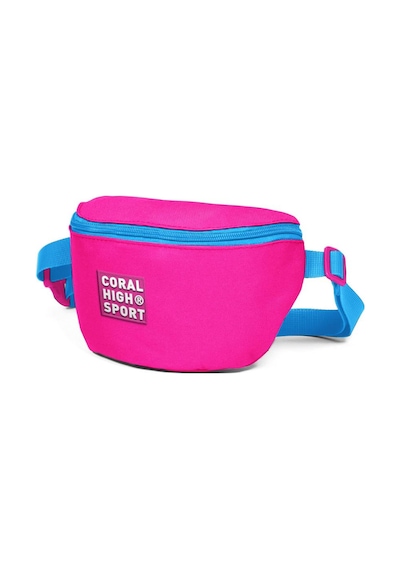 Coral High Sport Neon Pembe Mavi İki Bölmeli Bel Çantası 22623 Pembe