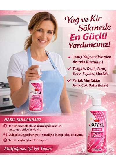 Mutfak Temizleyici Tekli