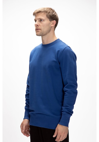 Bad Bear Corner Baskılı Parlament Mavisi Crewneck Erkek Sweatshirt Parlement Mavisi