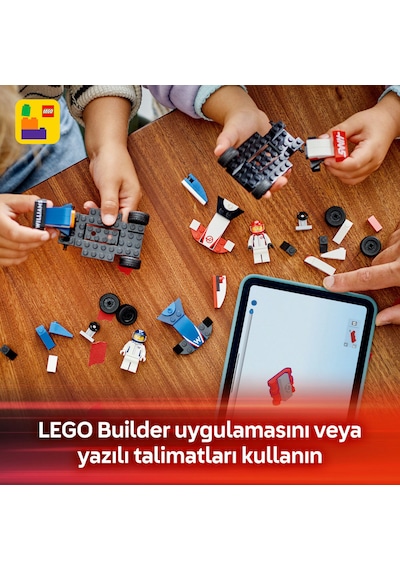 LEGO® City F1® Williams Racing ve Haas F1® Yarış Arabaları 60464 - 4 Yaş ve Üzeri Çocuklar için Yaratıcı Oyuncak Yapım Seti (92 Parça)