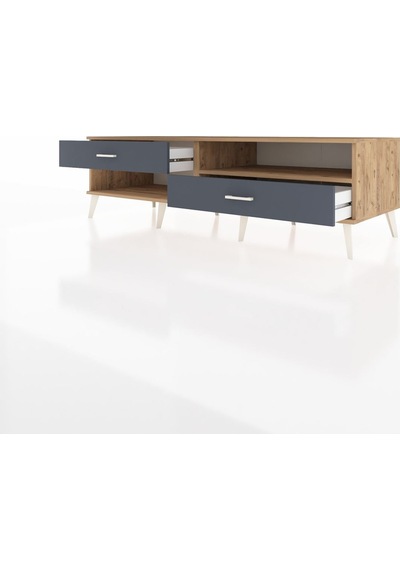 Kronos Tv Ünitesi Tek Raflı 2 Çekmeceli 176x59x51 Çam-çam/antrasit Atlas Çam/antrasıt Kronos Tv Ünitesi Tek Raflı 2 Çekmeceli 176x59x51 Çam-çam/antrasit Atlas Çam/antrasıt