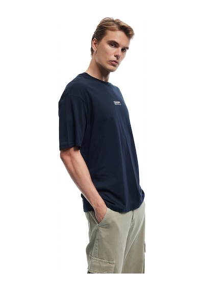 Koton Pamuklu Kısa Kollu Bisiklet Yaka Oversize Arkası Baskılı Tişört Lacivert 5sam10444hk Lacivert Koton Pamuklu Kısa Kollu Bisiklet Yaka Oversize Arkası Baskılı Tişört Lacivert 5sam10444hk Lacivert