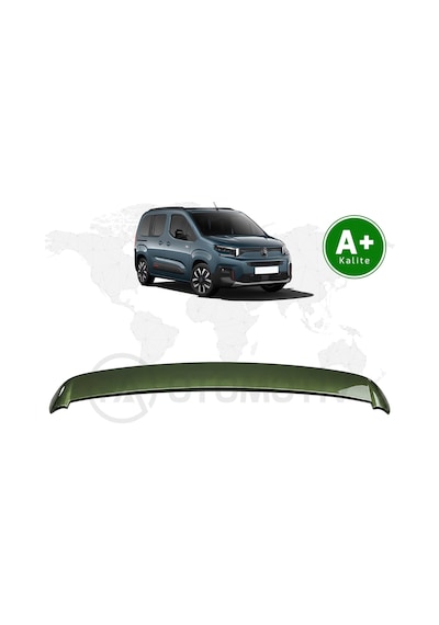 Citroen Berlingo Bagaj Üstü Spoiler Haki Yeşil Knq Boyalı 2024 Model Ve Sonrası