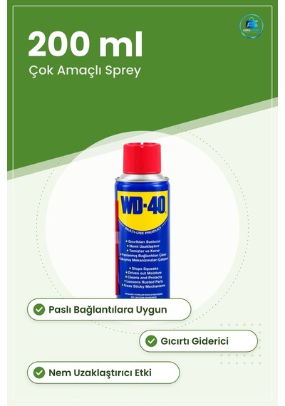 Pas Sökücü Sprey 200 Ml Çok Amaçlı Gıcırtı Giderici Nem Uzaklaştı Tekli