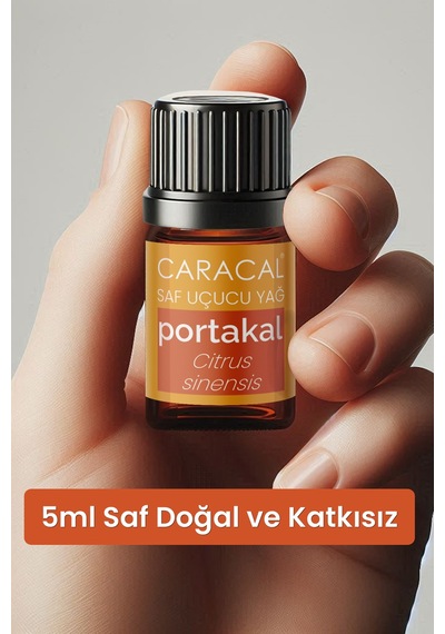 Caracal %100 Saf Portakal Yağı Portakal Kabuğu Uçucu Yağı Doğal Portakal Yağı 5 Ml