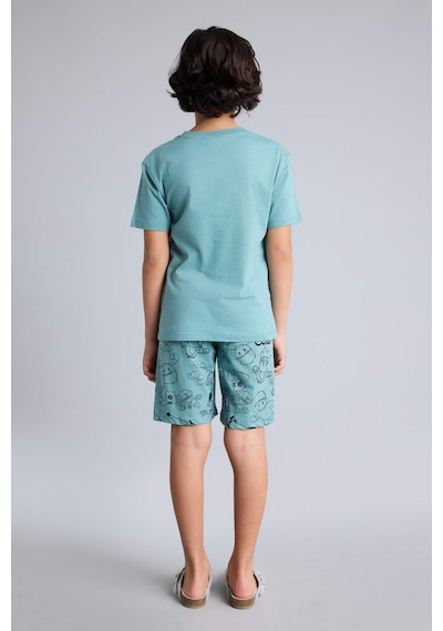 Defacto %100 Pamuklu Stumble Guys 2'li Pijama Takımı Erkek Çocuk G9087A826SM