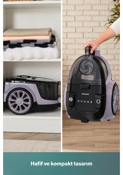 Homend Dustroyer 1255H 900 W Toz Torbasız Elektrikli Süpürge