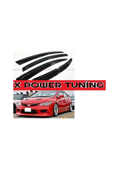 Honda Civic 2009-Fd6 Sedan 4.Lü Mugen Cam Rüzgarlıgı