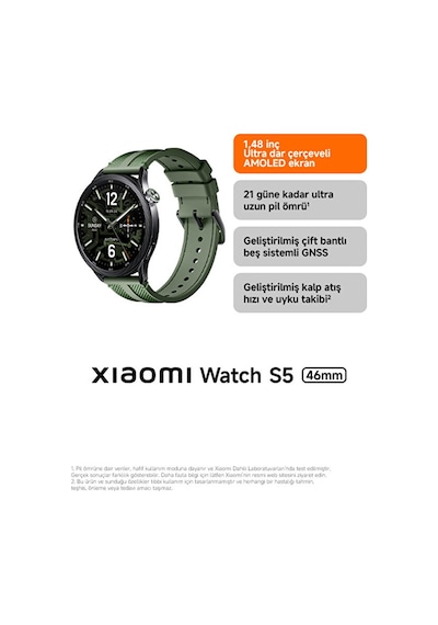  Xiaomi Watch S5 46 MM Akıllı Saat (Distribütör Garantili)