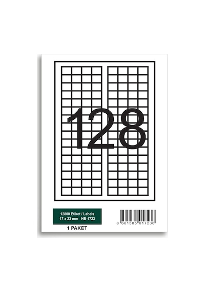 Herboy Hb-1723 17 X 23 Mm A4 Laser Etiket 100 Adet