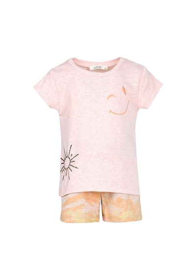 Luess Kız Çocuk Pul Payet Detaylı Batik Alt Üst Takım Pembe Luess Kız Çocuk Pul Payet Detaylı Batik Alt Üst Takım Pembe