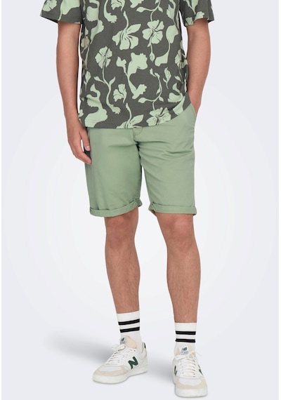 Only & Sons Erkek Chino Şort Onspeter Reg Twıll 4481 Shorts 22024481 001