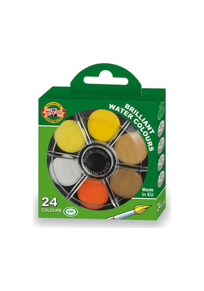 Koh-i Noor 4 Katlı Brilliant Sulu Boya 24 Renk