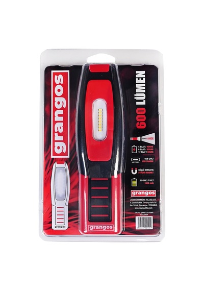 Grangos Grlf02 Şarjlı Led Fener 600 Lümen Çok Renkli