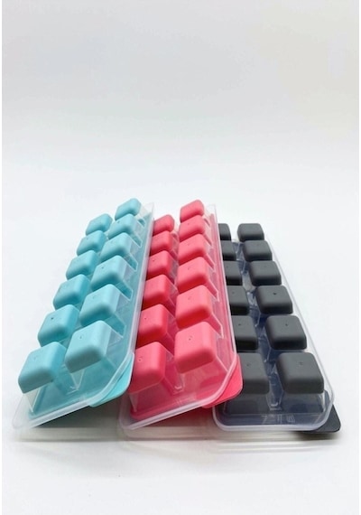 Mir Life Bas-parmak Yapışmaz Kapaklı Buzluk 5 Li Set Plastik Beyaz Diğer