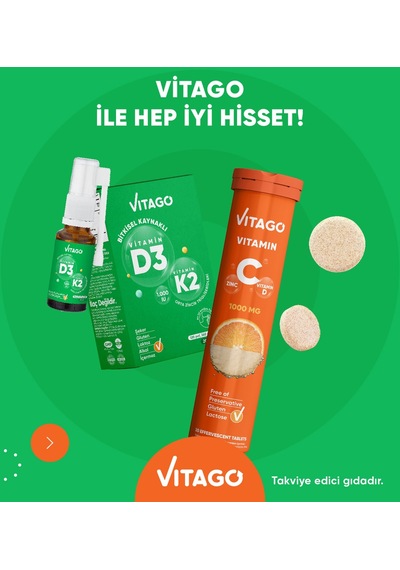 2’Li-Vitago Vitamin D3 Vitamin C Efervesan Tablet