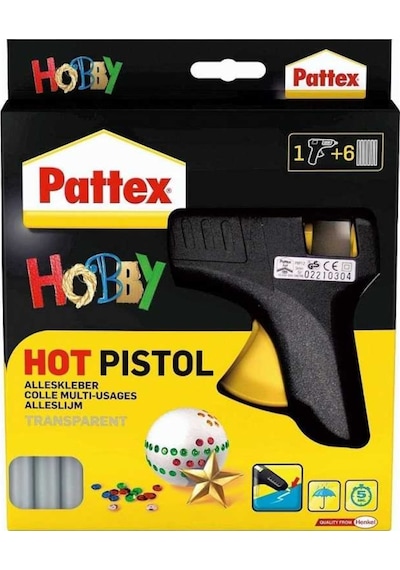 Pattex Silikon Tabancası + 6 Mum Sıcak Silikon Set Henkel N11.2140 Pattex Silikon Tabancası + 6 Mum Sıcak Silikon Set Henkel N11.2140