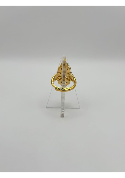 Arnes Jewelry Çelik 22 Ayar Altın Kaplama Ayarlanabilir Yüzük Ar507nes Gold