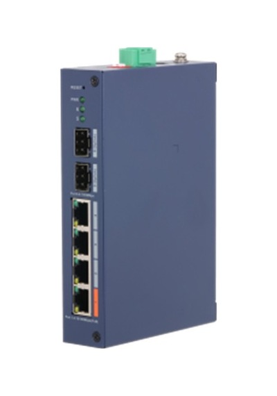 Dahua Chs4206-4et-60 4 Port 10/100 + 2 Port Sfp Uplınk 60w Poe Cloud Yönetilebilir Endüstriyel Swıtch