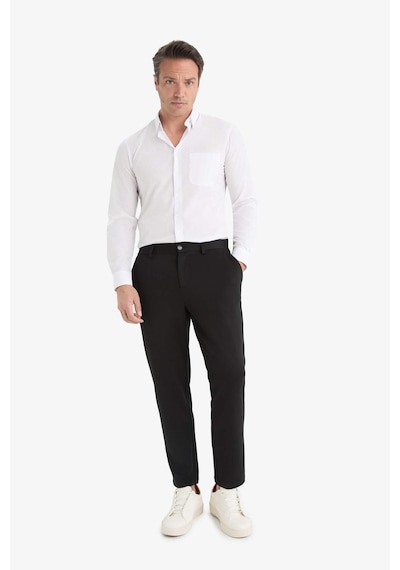 Defacto Jogger Fit Cepli Esnek Kumaş Düz Paça Pantolon T6317az25aubk27 Siyah