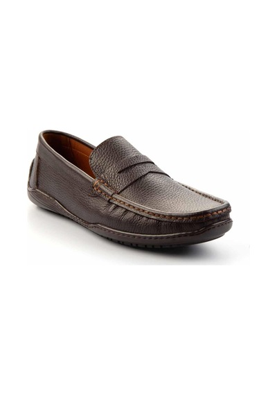 Bambi Kahve Leather Erkek Loafer Ayakkabı E01396070140 Kahve