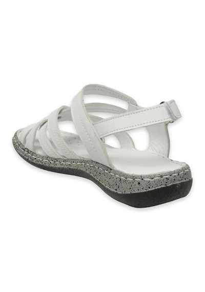 Mammamia D26ys-2415 Kadın Hakiki Deri Günlük Comfort Sandalet Beyaz