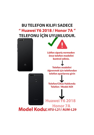 Huawei Y6 2018 - Honor 7a Uyumlu Yıldızlı Gece Ve Kayık Manzaralı Baskılı Silikon Kılıf