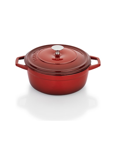 Schafer Guss Chef Döküm Derin Tencere 20cm 2 Parça Kırmızı