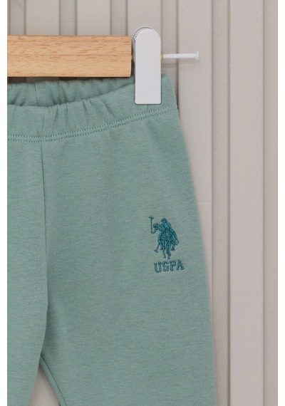 U.S. Polo Assn. Kız Bebek Uzun Kol 2lı Takım - Açık Bej Açık Bej