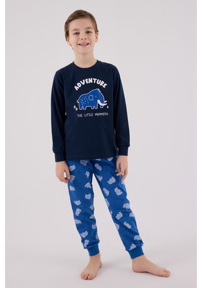 Rolypoly Erkek Çocuk Lacivert Pijama Takımı 5274-48642 Lacivert