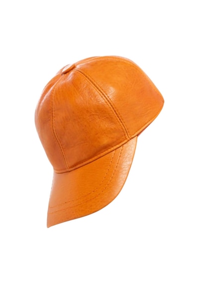 Unisex %100 Deri Arkadan Ayarlanabilir Baseball Kep Şapka Taba