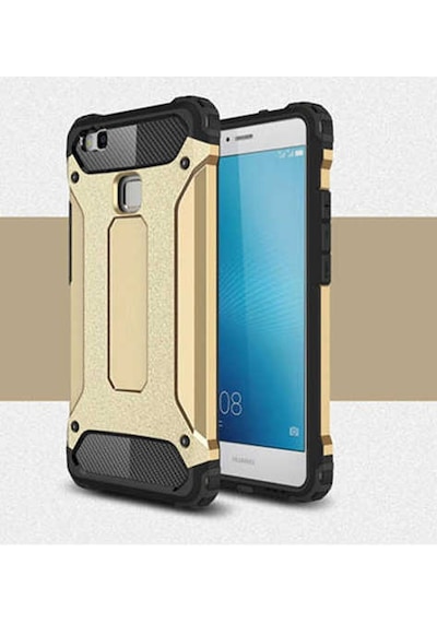 Kilifone - Huawei P9 Lite Mini Uyumlu - Kılıf Çift Katman Koruyucu Crash Military Tank Kılıf - Mavi Mavi