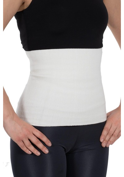 Multiflexpro Giyilen Model Yün Korse Bel Kuşağı Elastik Beyaz