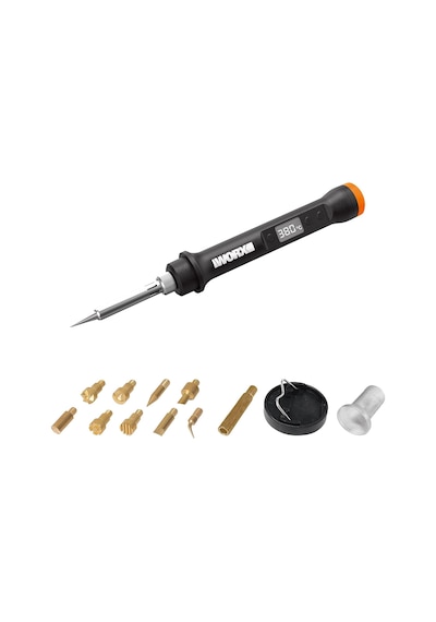 Wx744.9 Makerx 20volt Profesyonel Dijital Lehim Tabancası + 12 Aksesuar Akü Dahil Değildir