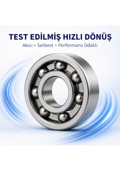 608 Kapaksız Hızlı Dönen Performans Rulmanı 8x22x7 Mm Spinner Ball Ve Hobi Uyumlu 20 Adet Adet / 20 Adet