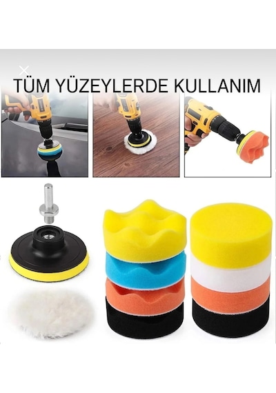 Senbang 11 Parça 100 Mm Pasta Cila Seti Sünger & Keçe Polisaj Pedleri Matkap Ve Polisaj Makinesi Uyumlu