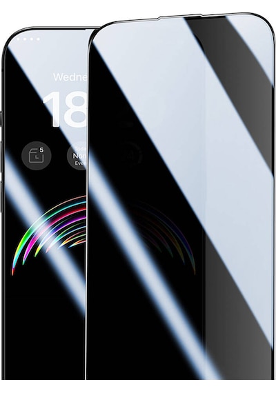 Vendas Apple Uyumlu iPhone 15 Pro Max  Exclusive V-pro Privacy Hayalet Tempered Cam Ekran Koruyucu