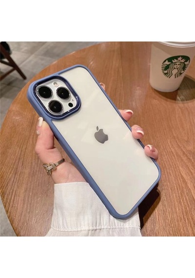 Apple Uyumlu iPhone 13 Pro Max (6.7) Lüx Seffaf Yanlari Silikon Kapak 544183661