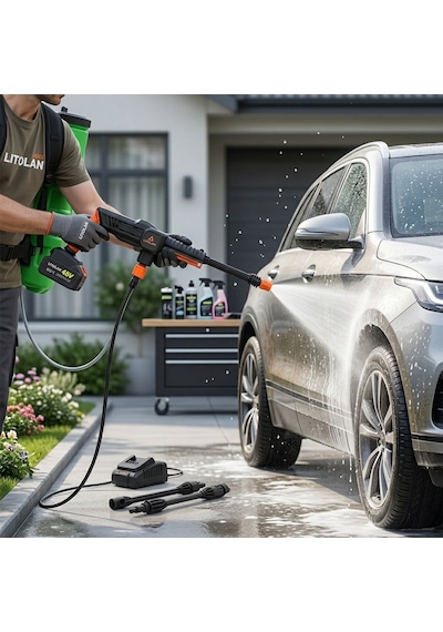 16lt Elektirikli Oto - Araç Yıkama Tabancası - İlaç Pompası Püskürtücü 4.8v Ewasher 4801