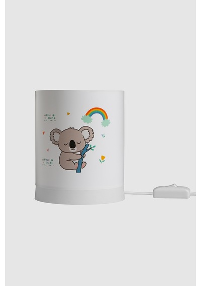 Kids Çocuk Bebek Odası Abajur - Renkli Figürlü Tasarımlı Gece Lambası - Sevimli Dekoratif Çocuk Odası Abajur Koala Koala