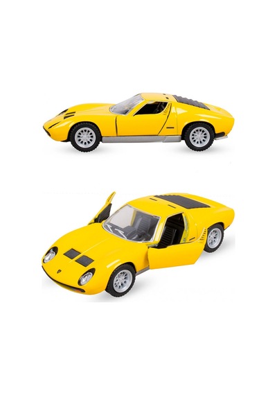Kinsmart 1971 Lmaborghini Miura Diecast Çek Bırak Metal Araba Sar